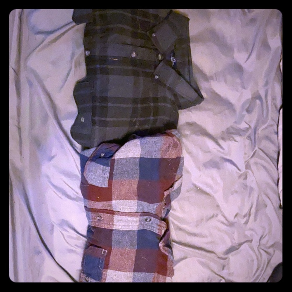 George long sleeve fleece button ups